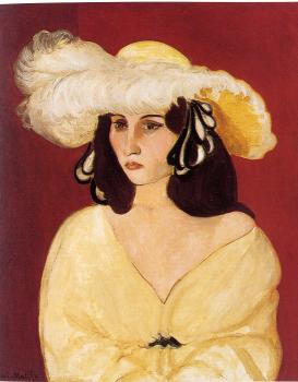 Henri Emile Benoit Matisse : the white plumes